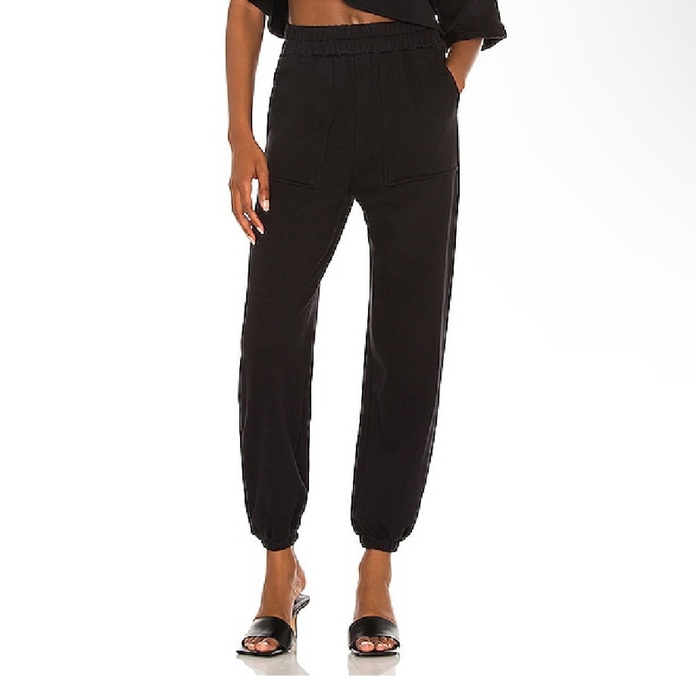 lovers and friends black pocket joggers medium lovers + friends